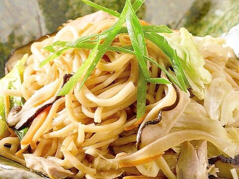 「かき醤油」で簡単♪ひやむぎチャンプルー